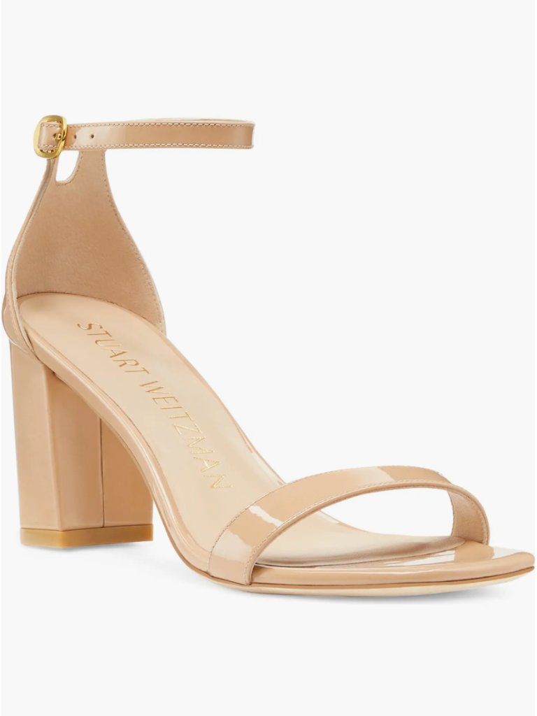 Stuart Weitzman Nudistcurve Block Heeled Sandal Nude